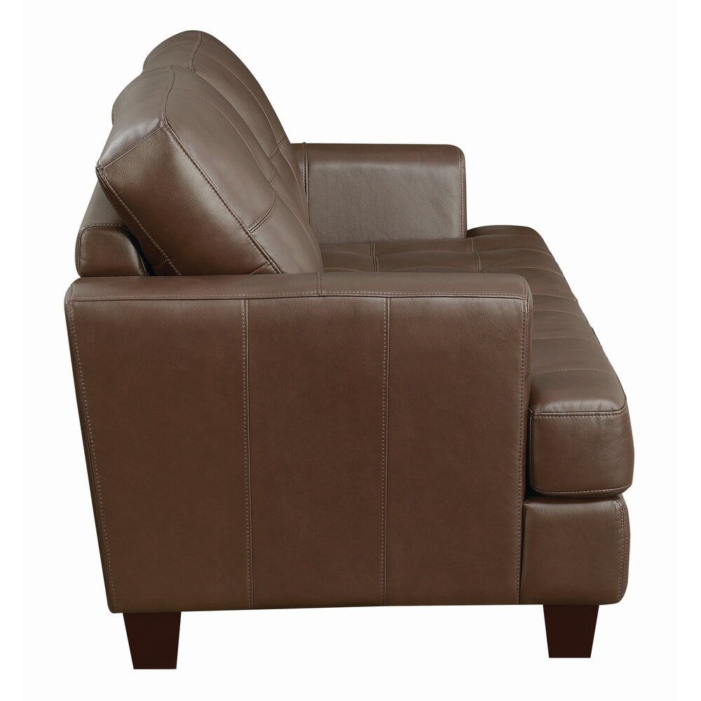 Transitional Brown Loveseat Sleeper