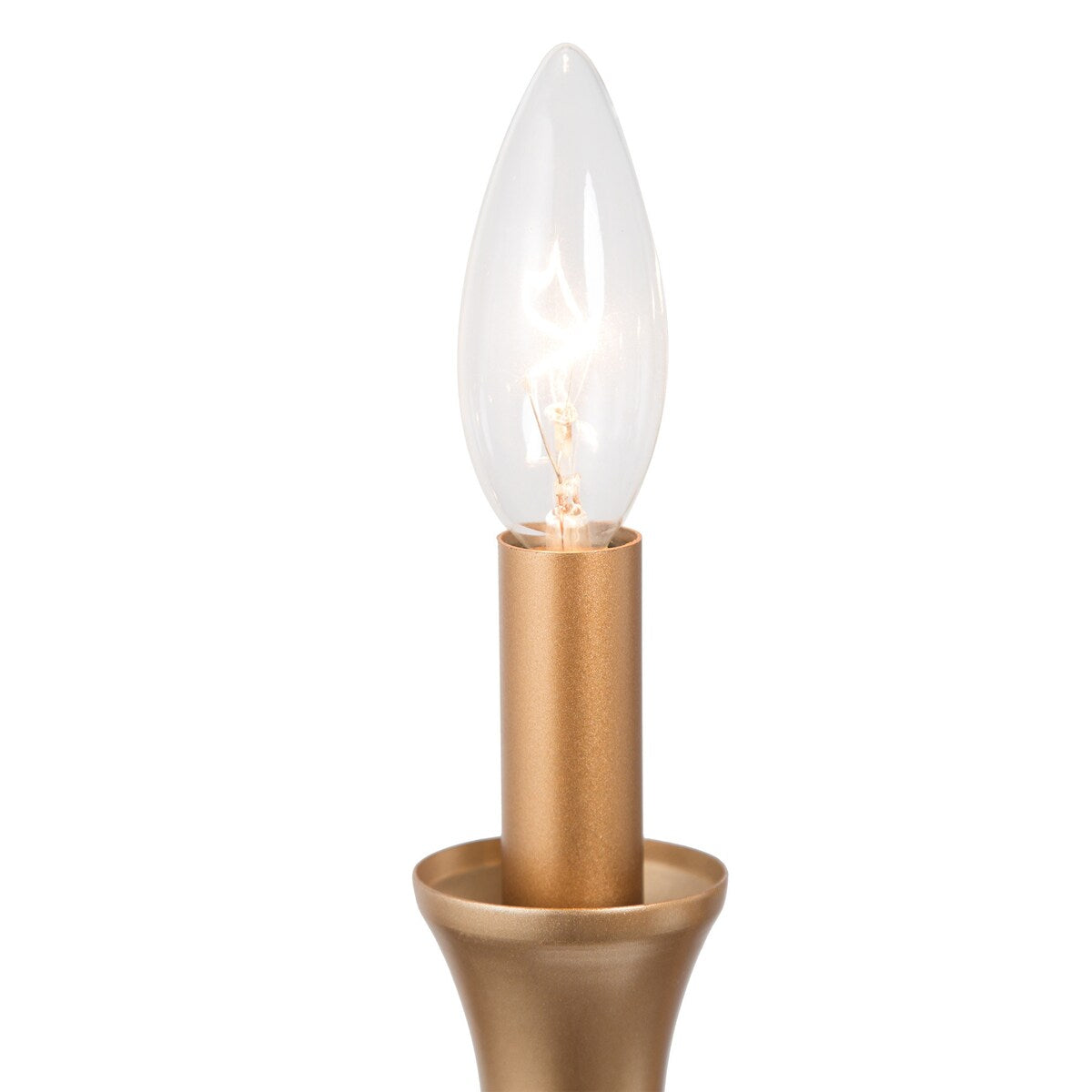 Transitional Distressed Gold Candle Chandelier 6-light Metal Dimmable Adjustable Ceiling Light - Distressed Gold - D25"x H 25"