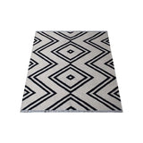 Transitional Flatweave Geometric Kilim Carpet Indian Oriental Area Rug - 5' x 8'