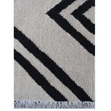 Transitional Flatweave Geometric Kilim Carpet Indian Oriental Area Rug - 5' x 8'