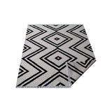 Transitional Flatweave Geometric Kilim Carpet Indian Oriental Area Rug - 5' x 8'