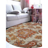 Transitional Paisley Hand Tufted Carpet Indian Oriental Wool Area Rug