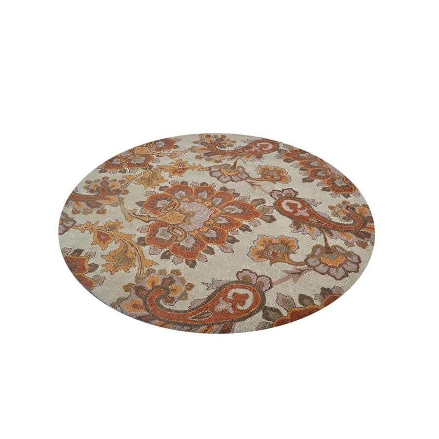 Transitional Paisley Hand Tufted Carpet Indian Oriental Wool Area Rug