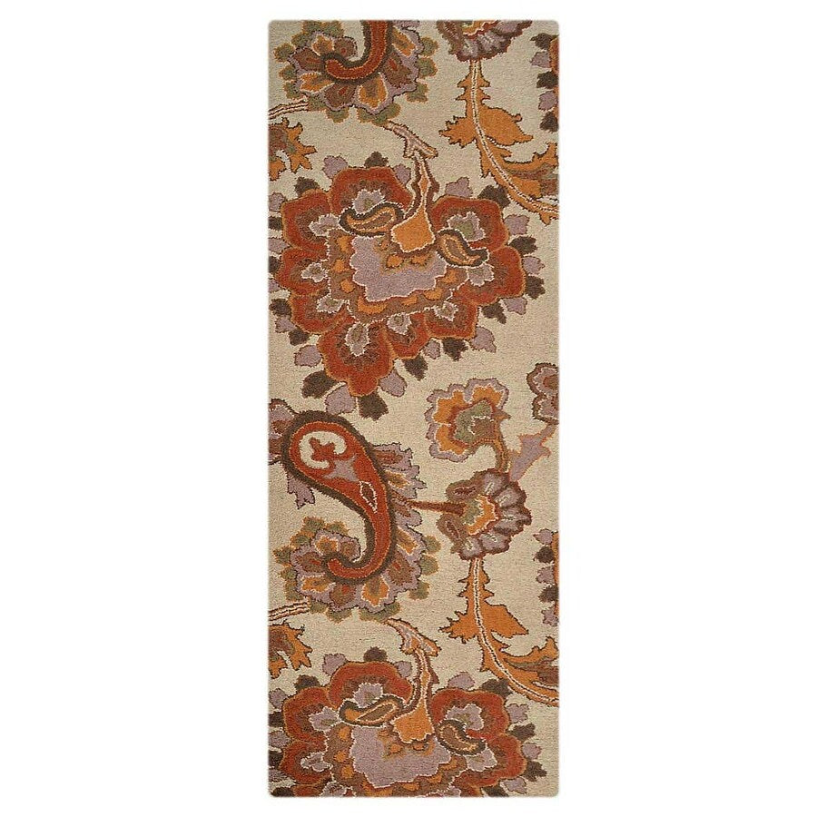 Transitional Paisley Hand Tufted Carpet Indian Oriental Wool Area Rug