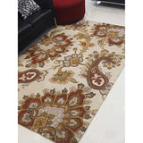 Transitional Paisley Hand Tufted Carpet Indian Oriental Wool Area Rug