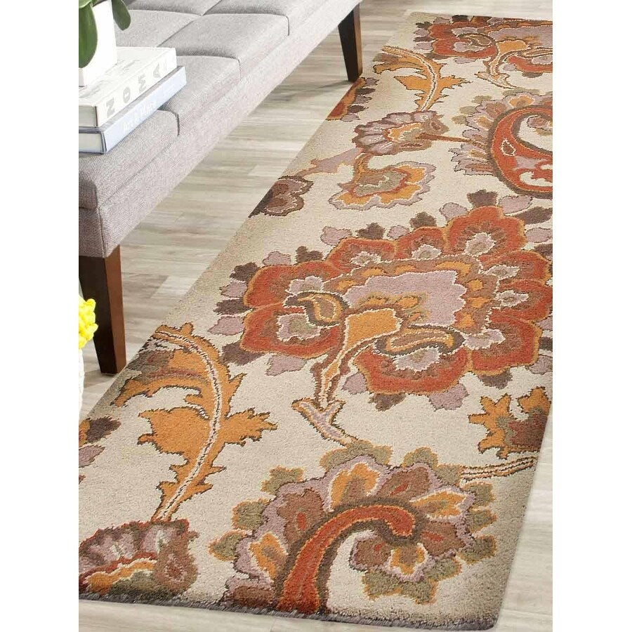 Transitional Paisley Hand Tufted Carpet Indian Oriental Wool Area Rug
