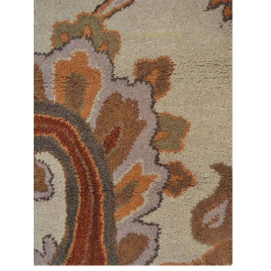 Transitional Paisley Hand Tufted Carpet Indian Oriental Wool Area Rug