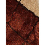 Transitional Striped Shag Carpet Indian Oriental Hand Tufted Area Rug