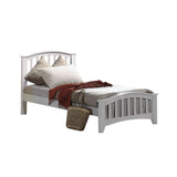 Transitional Style Twin Bed with No Box Spring Required