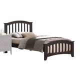 Transitional Style Twin Bed with No Box Spring Required