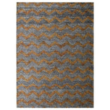 Transitional Sumak Carpet Hand Made Chevron Indian Oriental Area Rug - 4' x 6'