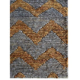 Transitional Sumak Carpet Hand Made Chevron Indian Oriental Area Rug - 4' x 6'
