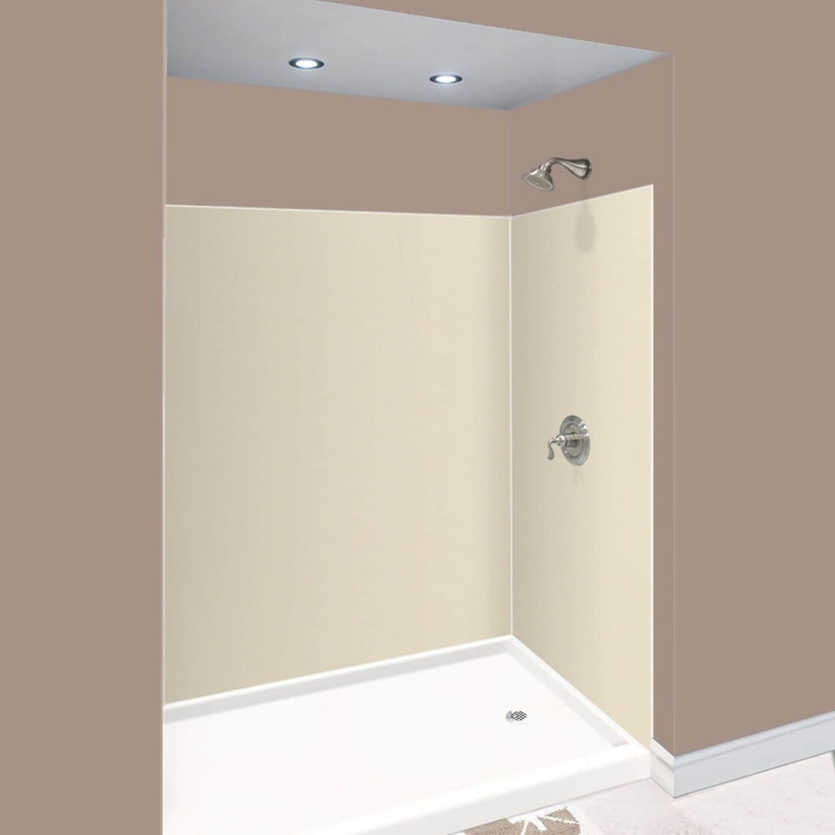 Transolid Expressions 48-in X 60-in X 72-in Glue to Wall Shower/Walls - 60" x 48" x 72"