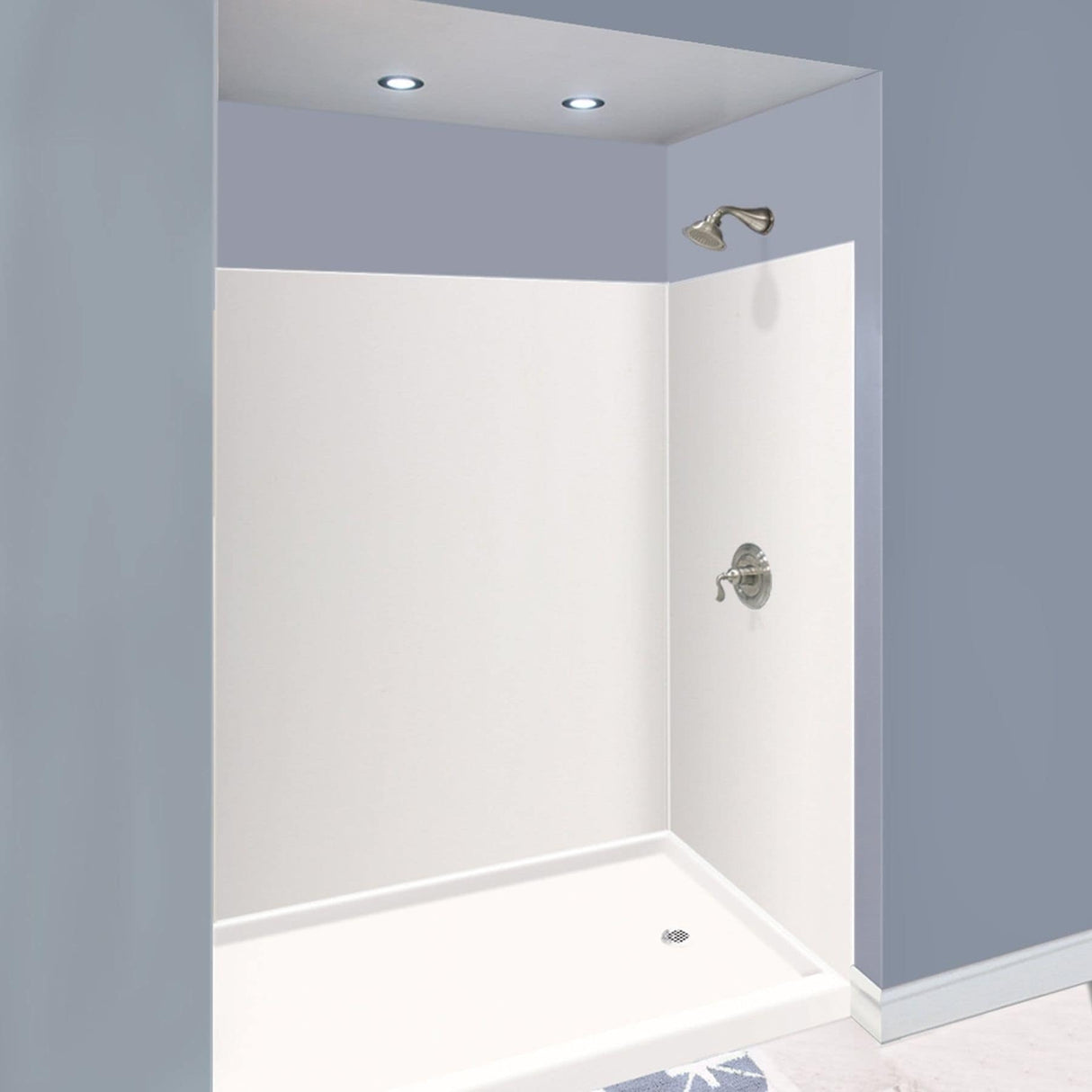 Transolid Expressions 48-in X 60-in X 72-in Glue to Wall Shower/Walls - 60" x 48" x 72"