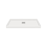 Transolid FL4836C-31 Linear 48-in L x 36-in W Single Threshold Shower Base with a Center Drain - 48-in L x 36-in W