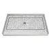 Transolid FPT6036C-HO 60-in x 36-in Pre-Tiled Shower Base with Center - 60-in x 36-in