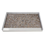 Transolid FPT6036C-HO 60-in x 36-in Pre-Tiled Shower Base with Center - 60-in x 36-in