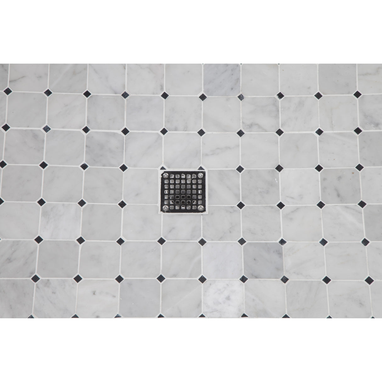 Transolid FPT6036C-HO 60-in x 36-in Pre-Tiled Shower Base with Center - 60-in x 36-in