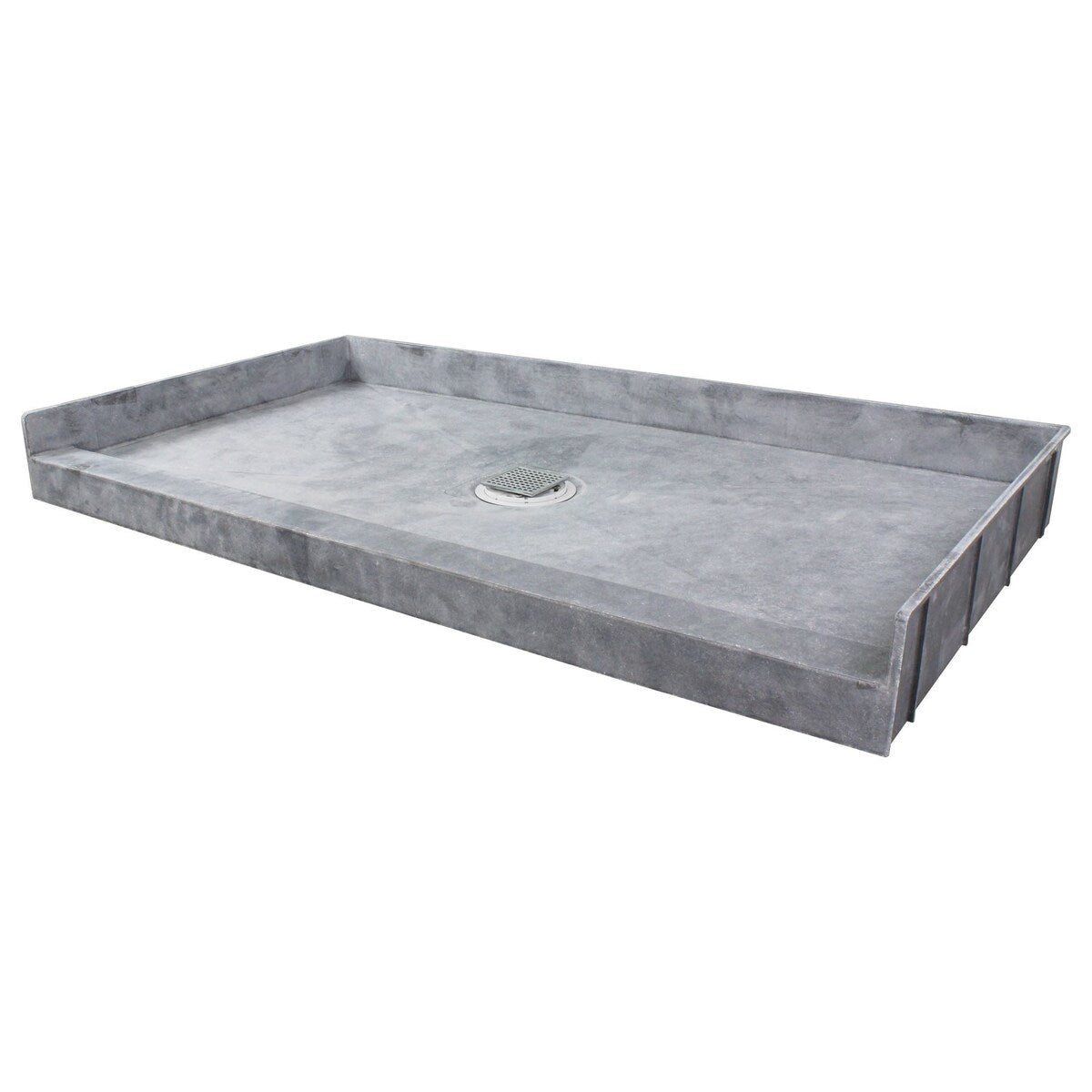 Transolid FTT6032C Ready to Tile 60 L x 32 W Shower Base in Dark Grey