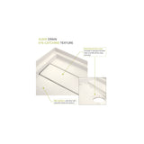 Transolid Linear 60" x 30" Alcove Shower Base with Left Hand Drain - 60" x 30" - 60" x 30"