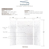 Transolid SaraMar 36-In X 60-In X 96-In Glue to Wall Shower Walls - 60" x 36" x 96" - 60" x 36" x 96"
