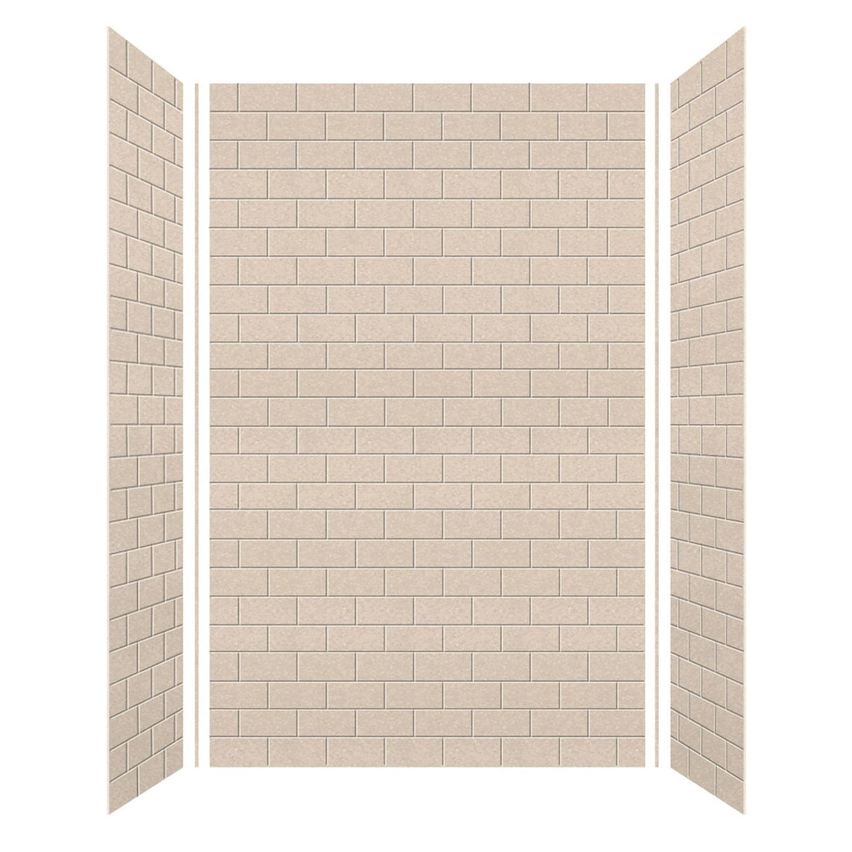 Transolid SaraMar 36-In X 60-In X 96-In Glue to Wall Shower Walls - 60" x 36" x 96" - 60" x 36" x 96"