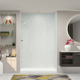 Transolid SaraMar 36-In X 60-In X 96-In Glue to Wall Shower Walls - 60" x 36" x 96" - 60" x 36" x 96"