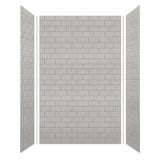 Transolid SaraMar 36-In X 60-In X 96-In Glue to Wall Shower Walls - 60" x 36" x 96" - 60" x 36" x 96"