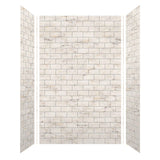 Transolid SaraMar 36-In X 60-In X 96-In Glue to Wall Shower Walls - 60" x 36" x 96" - 60" x 36" x 96"