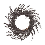 Transpac Artificial 26 in. Black Halloween Eucalyptus Wreath