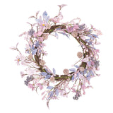 Transpac Fabric/Canvas 22" Multicolor Easter Floral Ethereal Lavender Wreath
