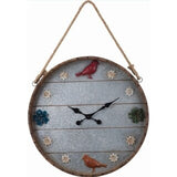 Transpac Metal Outdoor 23.5-Inch Wall Clock