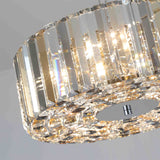 Transparent Modern Round Crystal Chandelier for Living Room