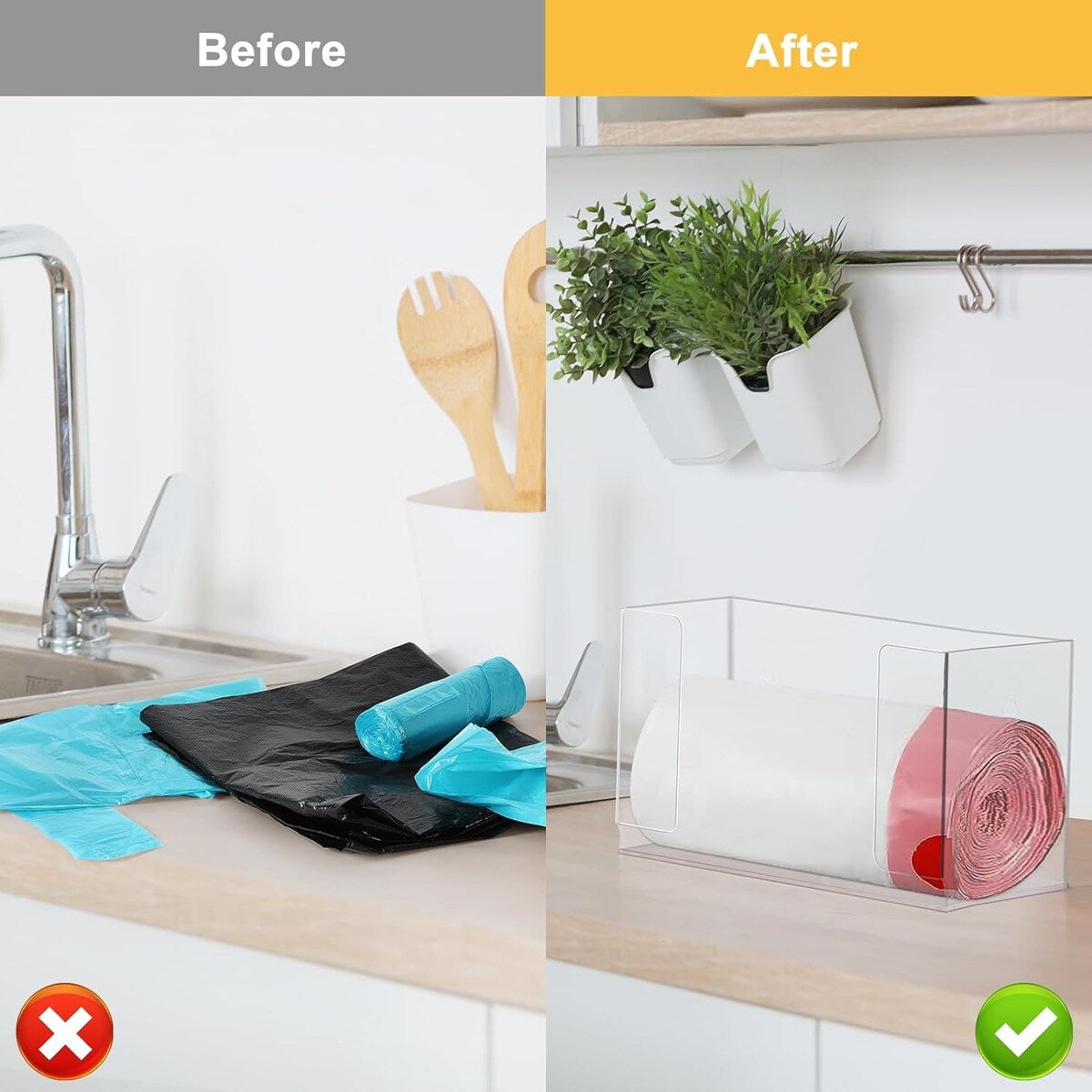 Trash Bag Dispenser Roll Holder