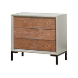 Treasure Trove Collins Brown and Champagne 3-drawer Chest with Power