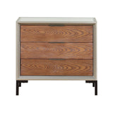 Treasure Trove Collins Brown and Champagne 3-drawer Chest with Power