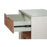 Treasure Trove Collins Brown and Champagne 3-drawer Chest with Power