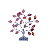 Tree of Light Foiled and Lacquered Copper Decorative 3-Votive Holder