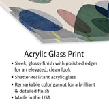 Trees And Mountains Print On Acrylic Glass by Flatowl