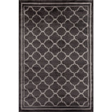 World Rug Gallery Trellis Contemporary Modern Design Dark Grey Area Rug (5'3 x 7'3) - 5'3" x 7'3"