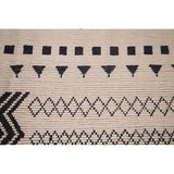 Trellis Geometric Ivory Moroccan Area Rug Hand-Knotted Wool Carpet - 7'7"x 10'9"
