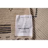 Trellis Geometric Ivory Moroccan Area Rug Hand-Knotted Wool Carpet - 7'7"x 10'9"