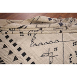 Trellis Geometric Ivory Moroccan Area Rug Hand-Knotted Wool Carpet - 7'7"x 10'9"