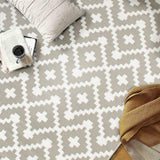 Trellis Geometric Reversible Plastic Outdoor Rugs