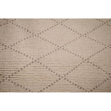 Trellis Ivory Moroccan Rug Hand-Knotted Beige Wool Carpet - 6'8"x 10'7"