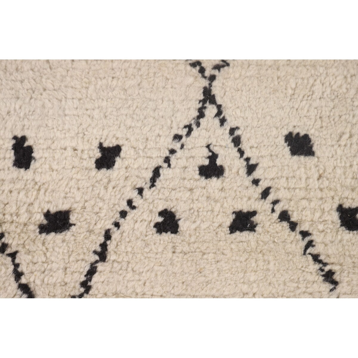 Trellis Moroccan Style Area Rug Hand-Knotted Wool Carpet - 7'10" x 10'3"