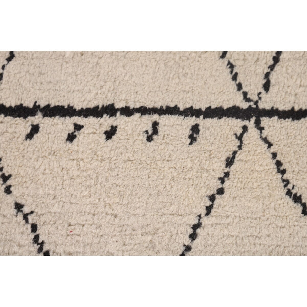 Trellis Moroccan Style Area Rug Hand-Knotted Wool Carpet - 7'10" x 10'3"