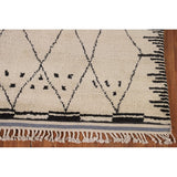Trellis Moroccan Style Area Rug Hand-Knotted Wool Carpet - 7'10" x 10'3"