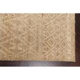 Trellis Oushak Jute/ Wool Oriental Living Room Area Rug Hand-knotted - 9'10" x 13'3"