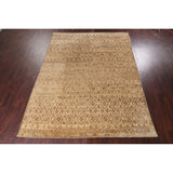 Trellis Oushak Jute/ Wool Oriental Living Room Area Rug Hand-knotted - 9'10" x 13'3"